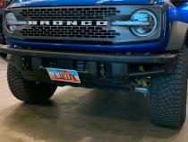 Bronco Steel Bumper Center Front License Plate Kit Grimm Offroad