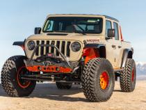 Powdercoat Nighthawk Mid-tube Stinger Front Bumper with Aluminum Skid for JK, JL, and JT - Black Powdercoat Artec Industries