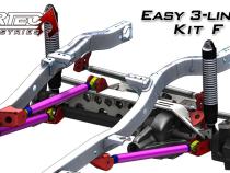 Easy 3 Link Kit F for Artec Trusses Yes Outside Frame Ford 85-91 Front Driver Rear Passenger Artec Industries