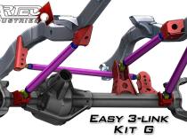 Easy 3 Link Kit G Adjustable Upper link Yes Outside Frame Offset Front Driver Rear Passenger Artec Industries