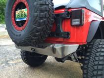 Jeep JK Rear Stubby Bumper 07-18 Wrangler JK Bare Steel Motobilt