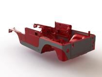 Jeep TJ Rocker Guards For Comp and Stretch Cut Corners 97-06 Wrangler TJ Bare Steel Motobilt