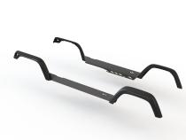 Jeep LJ Unlimited Rocker Guards Between Factory Flares 04-06 Wrangler TJ Unlimited Bare Steel Motobilt