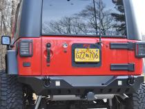 Jeep JK Rear Bumper 07-18 Wrangler JK Crusher Series Bare Steel Motobilt