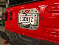 Jeep JL Spare Tire Delete Tag Mount and Tag Light 2018-Present Wrangler JL Motobilt
