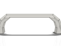 Bolt-On Fabricated Bull Bar for Crusher Bumpers Jeep JK/JL/JT Motobilt