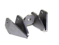 Dual Front Lower Shock Mounts SD60 Bare Steel Motobilt