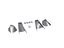 Rear Upper Shock Mounts 16 Inch ORI's for Jeep JLU Motobilt