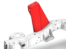 Rear Upper Shock Mounts 16 Inch ORI's for Jeep JLU Motobilt