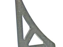 Two Slot Gusset 3x3 Inch Steel Motobilt