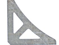 Two Slot Gusset 3x3 Inch Steel Motobilt