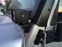 Jeep TJ A Pillar Light Mounts 97-06 Wrangler TJ/TJ Unlimited Motobilt