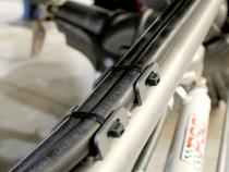 Zip Tie Mount for Round Tube - Stainless Steel Motobilt