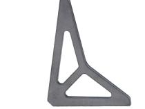 4x3 Inch Angled Arrow Gusset - 80 Degree Motobilt