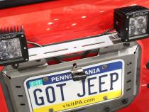 Aluminum Rear LED Light Bracket for MB1077 Fits Jeep JL Motobilt