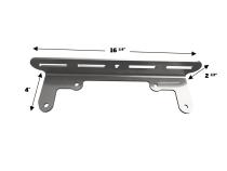 Light Mount for JK Tag Mount Raw Steel Motobilt