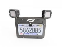Light Mount for JK Tag Mount Raw Steel Motobilt