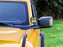 A-Pillar LED Light Mount For 2021 Ford Bronco Bare Steel Motobilt