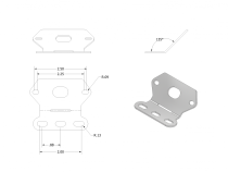 Rock Light Universal Bracket Motobilt