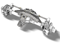 Axle Truss with Steering Ram Mount for ECGS 14 Bolt Rear Steer Motobilt