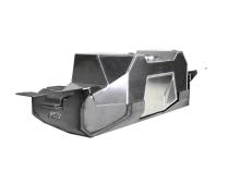 Rear Mounted Fuel Tank Kit For 07-18 Jeep JK/JKU Includes Bare Steel Skid Plate Motobilt