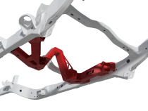 4 Link Rear Suspension Brackets With Crossmember For Jeep JKU Bare Steel Motobilt