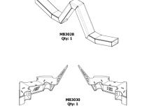 4 Link Rear Suspension Brackets With Crossmember For Jeep JKU Bare Steel Motobilt