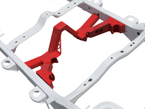 4 Link Rear Suspension Brackets With Crossmember For Jeep JKU Bare Steel Motobilt