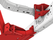 4 Link Suspension Bracket and Skid Kit for 2018-Present Jeep JLU Motobilt