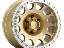 Aluminum Wheels 17x9 Beadlock MR105 Bolt Pattern 5 On 127 Offset -38 Lip Size 1.77 Gold GD Method