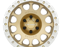 Aluminum Wheels 17x9 Beadlock MR105 Bolt Pattern 5 On 127 Offset -38 Lip Size 1.77 Gold GD Method