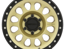 Aluminum Wheels 16x8 MR315 Bolt Pattern 6 On 139.7 Offset 0 Lip Size 1.65 Gold GD Black Street Loc Method