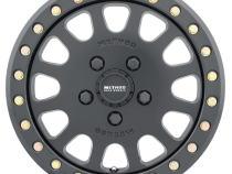 Aluminum Wheels 15x6 MR401 Beadlock UTV Bolt Pattern 5 On 114.3 Offset 49 Lip Size 0 Matte Black MB Method