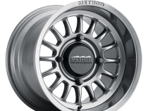 Aluminum Wheels 15x10 MR411 Bead Grip UTV Bolt Pattern 4 On 136 Offset 25 Lip Size 3.23 Gloss Titanium SL Method