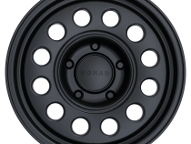 Aluminum Wheels 16x8 501SB Convoy Satin Black 5 On 139.7 Bolt Pattern 106.5 Bore -10 Offset Nomad Wheels