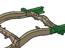 Rear Frame Rail Kit For 95-04 Toyota Tacoma Passenger Side Rust Buster Frameworks
