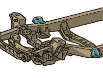 Front Cab Mount For 1995-2004 Toyota Tacoma Rust Buster Frameworks