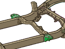Rear Cab Mount For 1995-2004 Toyota Tacoma Passenger Side Rust Buster Frameworks