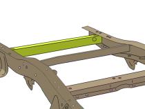 Spare Tire Crossmember For 1981-1987 Chevy C/K10 Rust Buster Frameworks