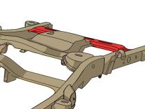 Rear Spare Tire Crossmember For Avalanche/Suburban/Yukon Rust Buster Frameworks