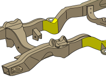Front Frame Repair Kit For 94-04 Chevy S10/GMC Sonoma Driver Side Rust Buster Frameworks