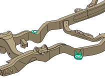 Front Cab Mount For 94-04 Chevy S10 and GMC Sonoma Rust Buster Frameworks