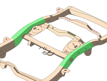 Over-the-Axle Frame Repair Kit For 03-14 Toyota 4Runner and FJ Cruiser Driver Side Rust Buster Frameworks
