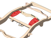 Rear Upper Coil Spring Bucket and Shock Mount For FJ Cruiser and 4Runner Driver Side Rust Buster Frameworks