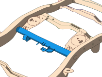 Rear Control Arm Crossmember For 4Runner and FJ Cruiser Rust Buster Frameworks