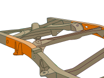Rear Over Axle Frame Section Passenger Side For 2000-2006 Toyota Tundra Rust Buster Frameworks