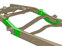 Mid Rear Frame Section Passenger Side For 2000-2006 Toyota Tundra Rust Buster Frameworks
