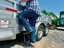 R-STEP 16 Inch Wide Step with Universal Brackets To Mount On Flat Surface Rock Slide Engineering