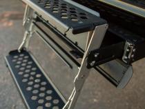 R-STEP 16 Inch Wide Step For 2017-2022 Ford Super Duty Bed Step Attachment Brackets Drivers Side Front Of Rear Tire Rock Slide Engineering