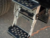 R-STEP 9 Inch Wide For 2017-2022 Ford Super Duty Bed Step Attachment Brackets Drivers Side Behind Rear Tire Rock Slide Engineering